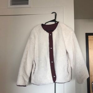 Double wear teddy jacket (size S)